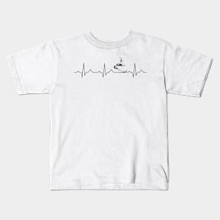 Coffee Heartbeat Kids T-Shirt